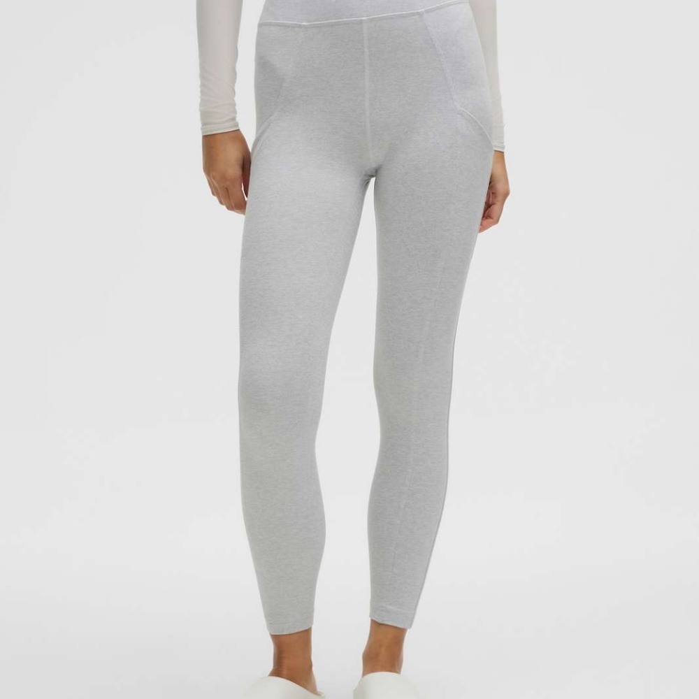 Lululemon Soft Sueded High-Rise Tight 25"Crescent Moon / White Gray